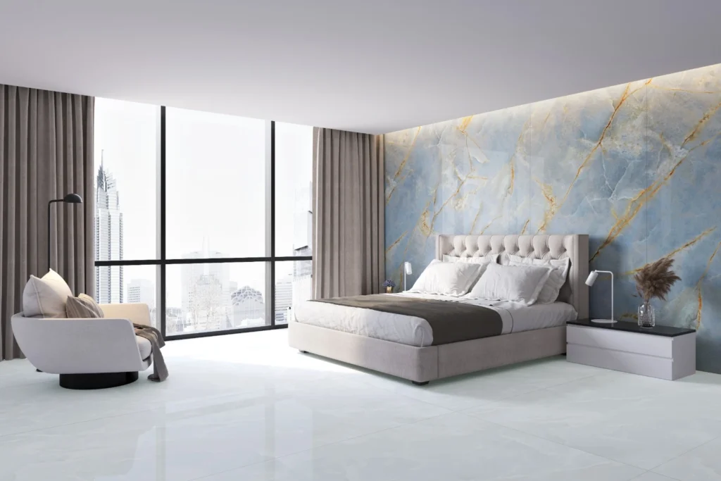 pasang big slab sintered stone titanium